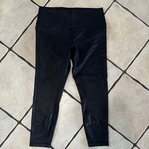 Lululemon Wunder Train High-Rise Tight 25” Radiate Foil Print Black size 12